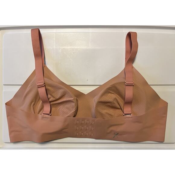 Knix Women’s Size 5 Bra Pink Ginger Padded V-Neck Wireless 36D 38C 38D 40C - Picture 3 of 8